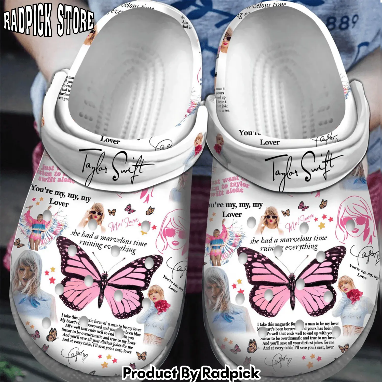 Radpick taylor swift music clogs shoes comfortable for men women rp652892